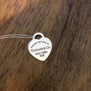 Large Return to Tiffany heart pendant - good condition